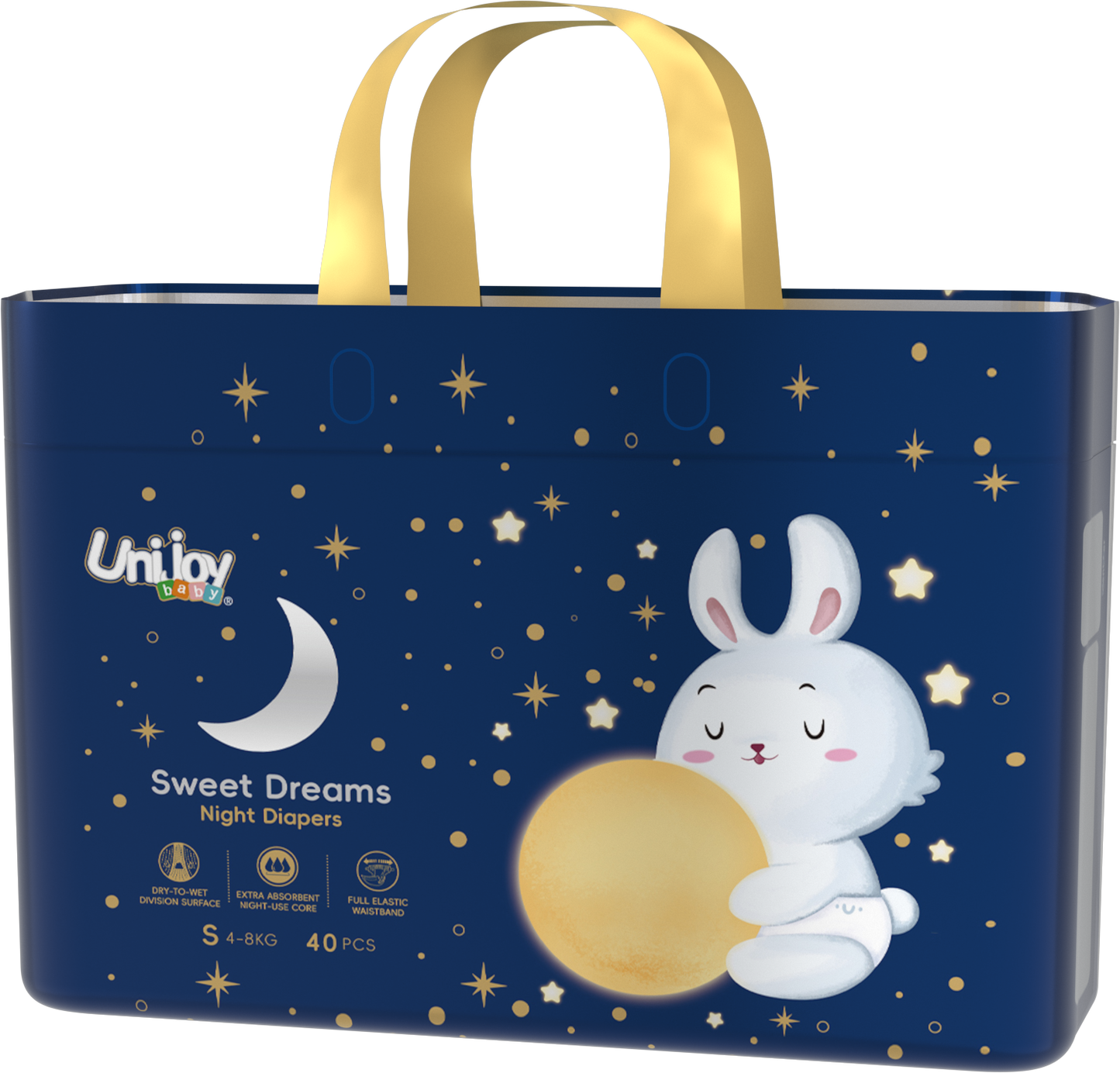 UniJoy Baby Sweet Dreams Night Diapers – S