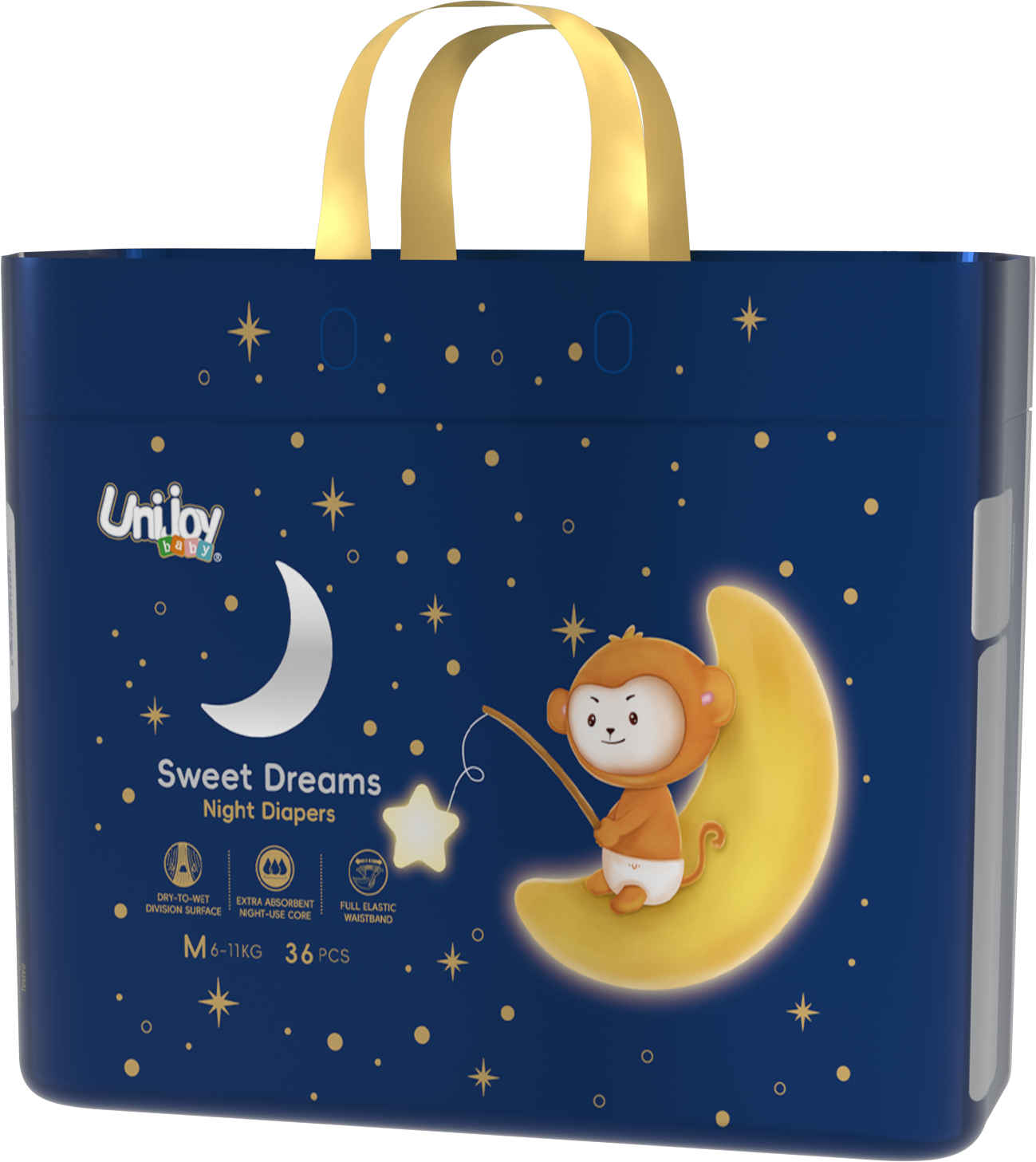 UniJoy Baby Sweet Dreams Night Diapers – M