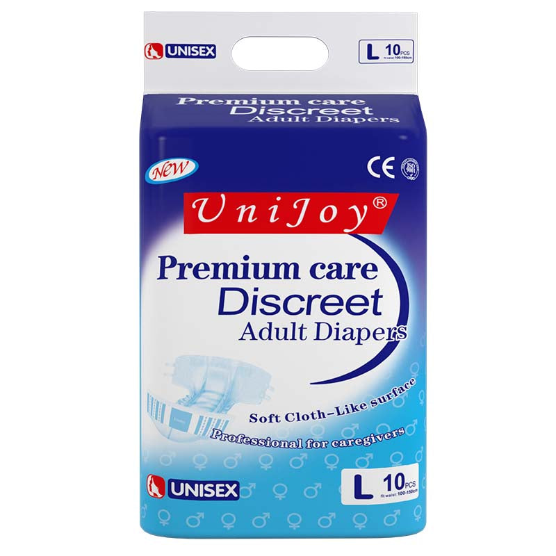 UniJoy Premium Care Discreet Adult Diapers – L