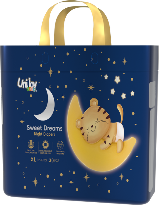UniJoy Baby Sweet Dreams Night Diapers – XL